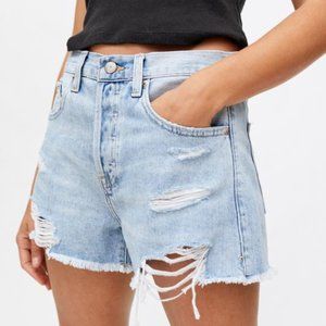 Pistola Nova Distressed Denim Shorts - Size 25